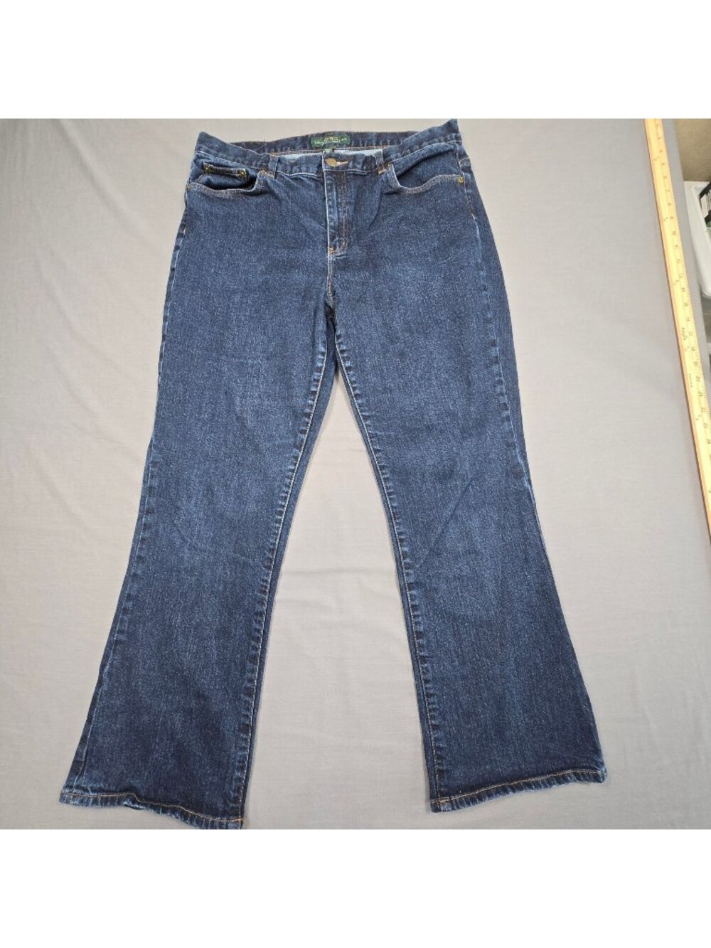 Lauren Ralph Lauren Womens Jeans Size 14 Bootcut Classic Fit Dark Wash